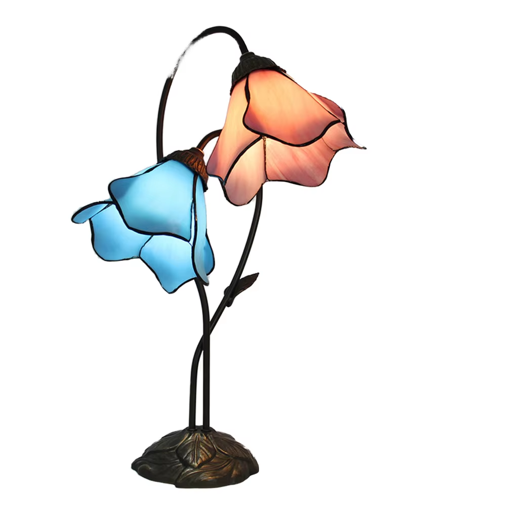 The Art of Illumination: Longhuijing's Stained Glass Table Lamp